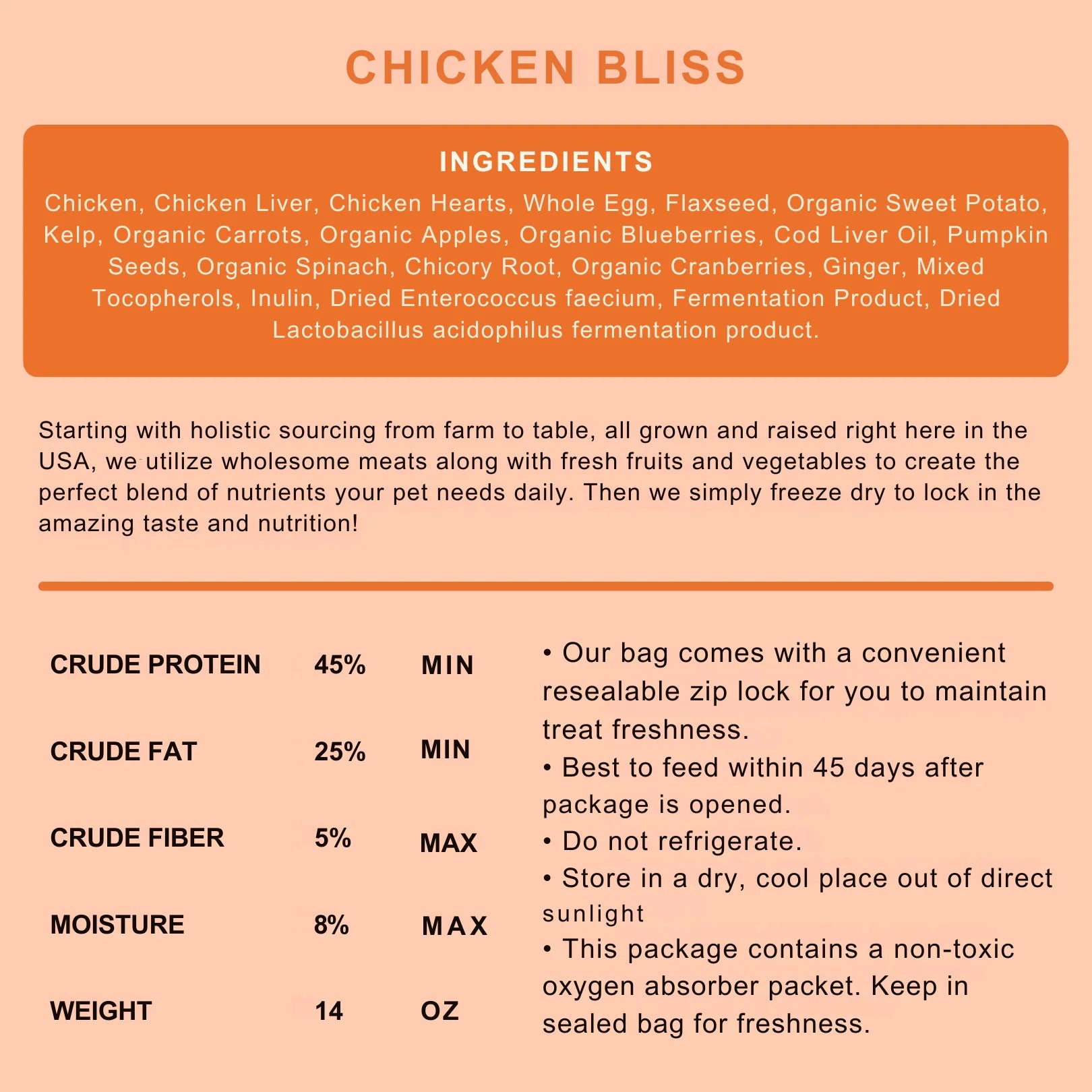 Shepherd Boy Farms🐱🐶Freeze-Dried Raw Food - Chicken Bliss