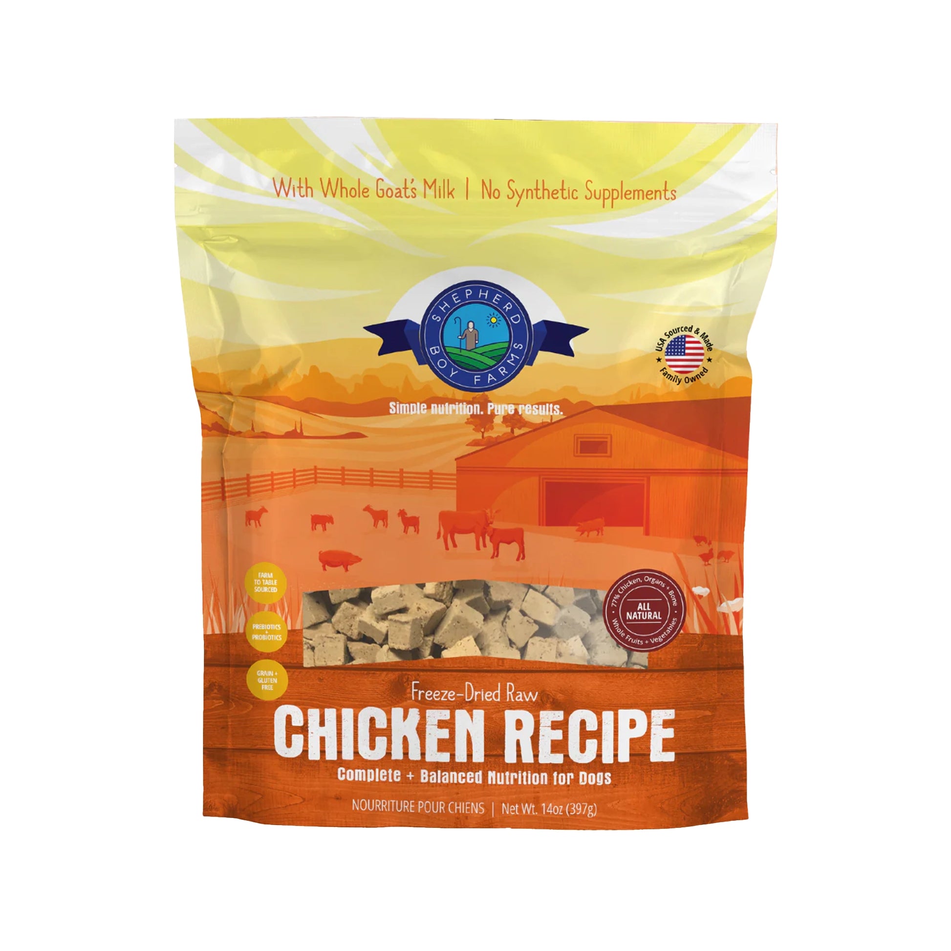 Shepherd Boy Farms🐱🐶Freeze-Dried Raw Food - Chicken Bliss