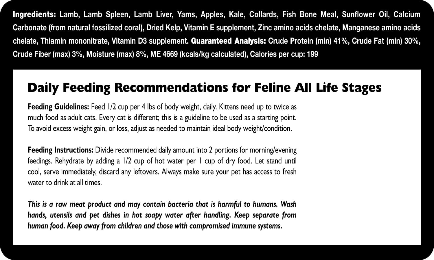 Fresh Is Best🐱Freeze Dried Lamb Cat Food 8oz