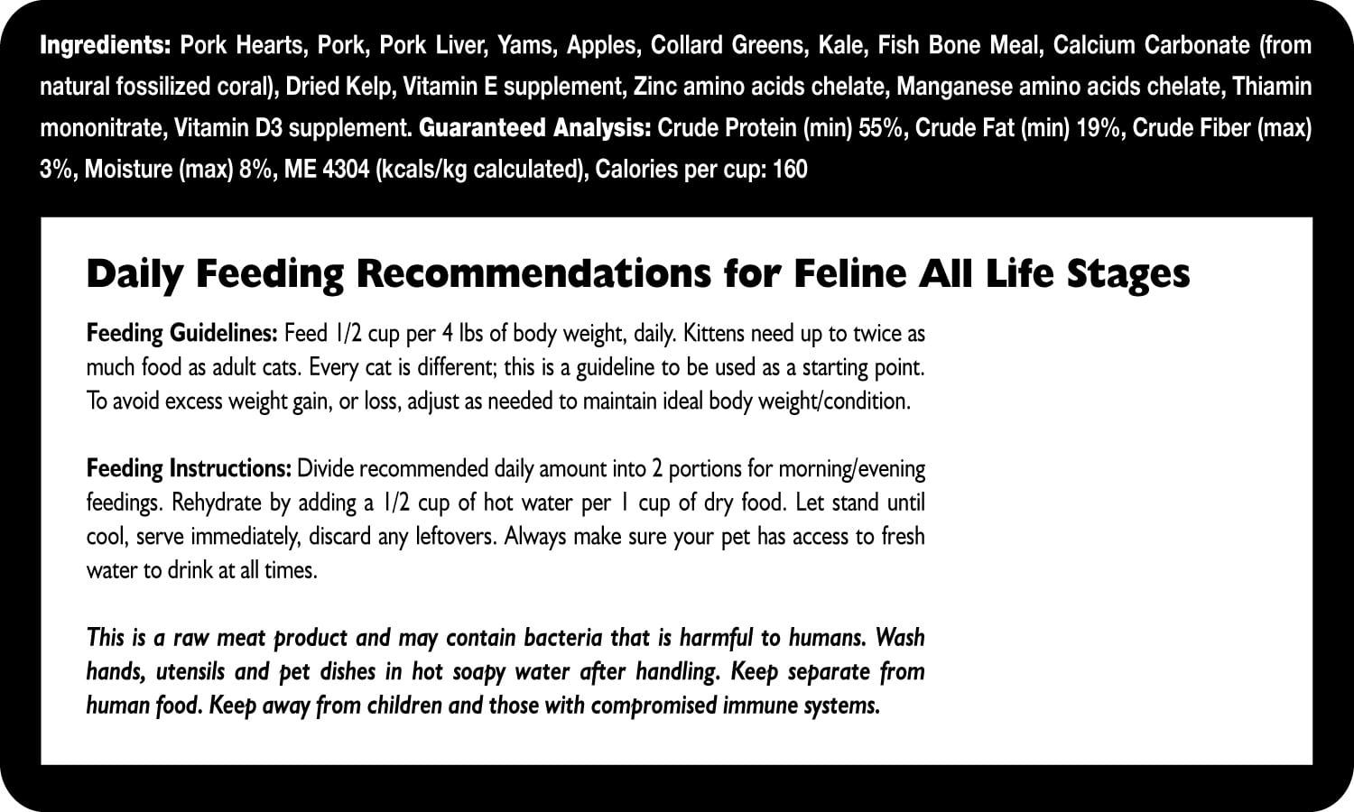 Fresh Is Best🐱Freeze Dried Pork Cat Food 8oz