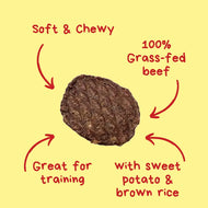 WoofPak🐱🐶Beef Sliders Soft & Chewy Treat 4.2oz