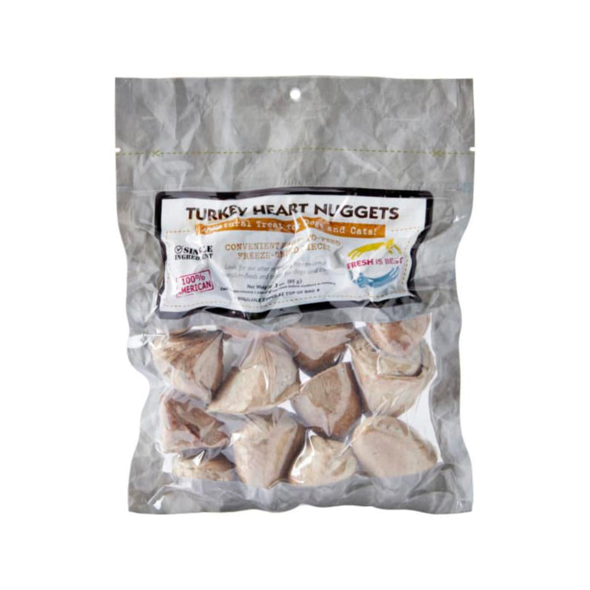 Fresh Is Best🐱🐶Freeze Dried Turkey Heart Nuggets 3oz