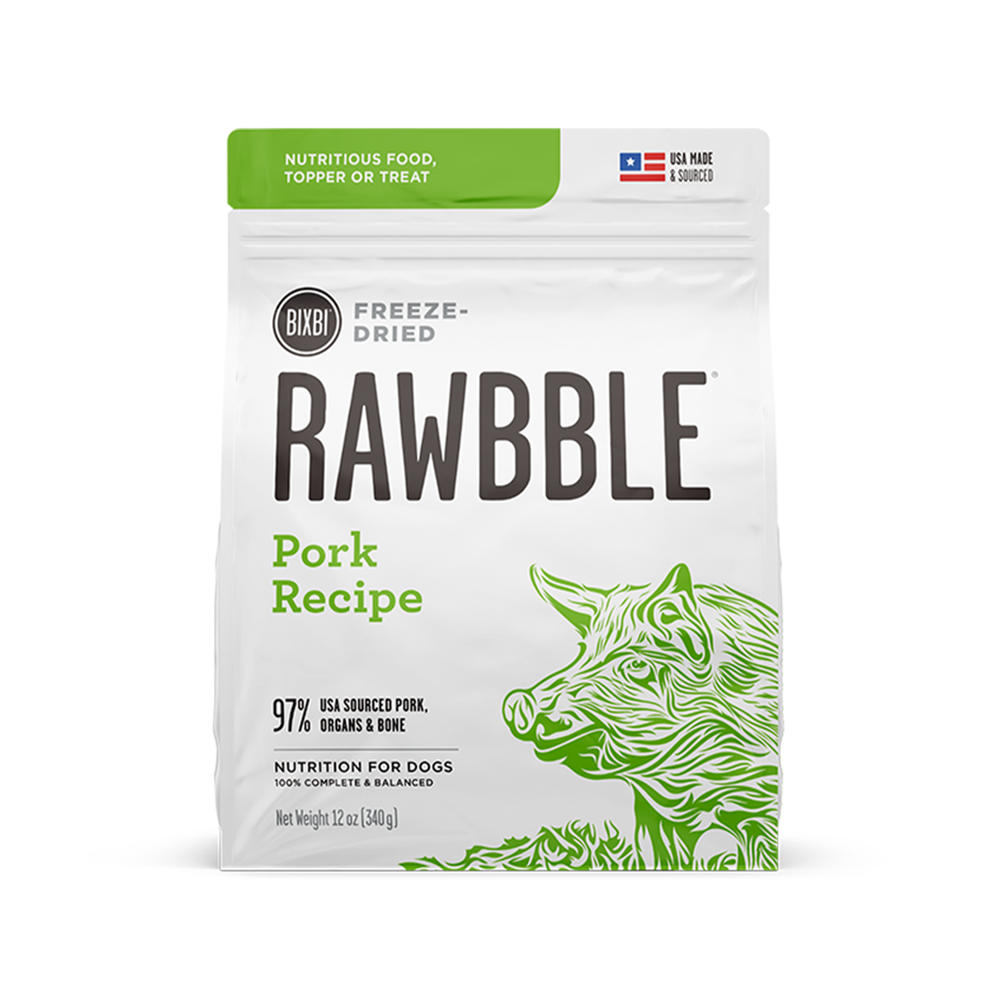 BIXBI🐶Rawbble® Freeze Dried Food - Pork Recipe