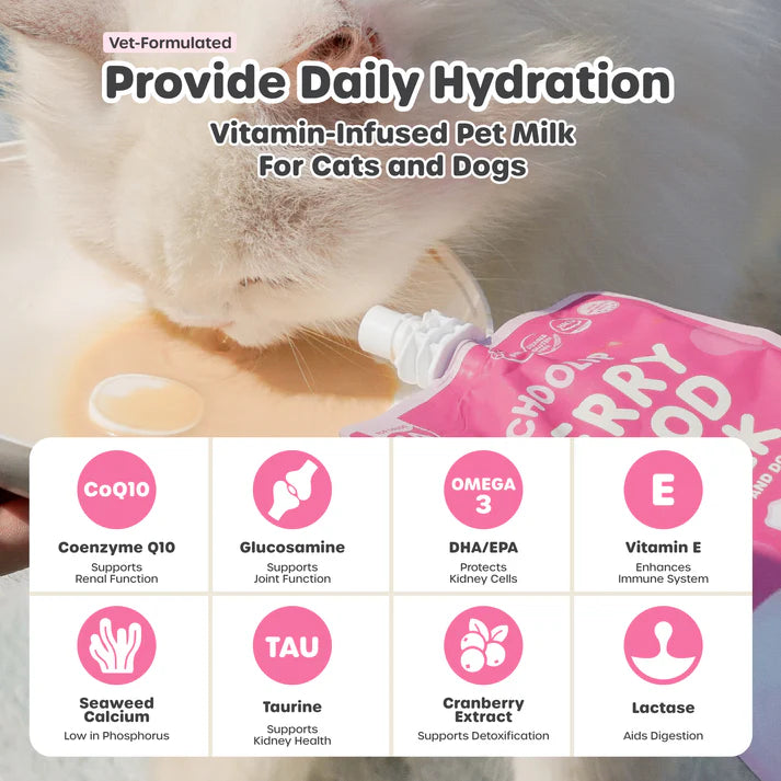 Choolip🐱🐶Berry Good Milk CoQ10 & Taurine 200ml