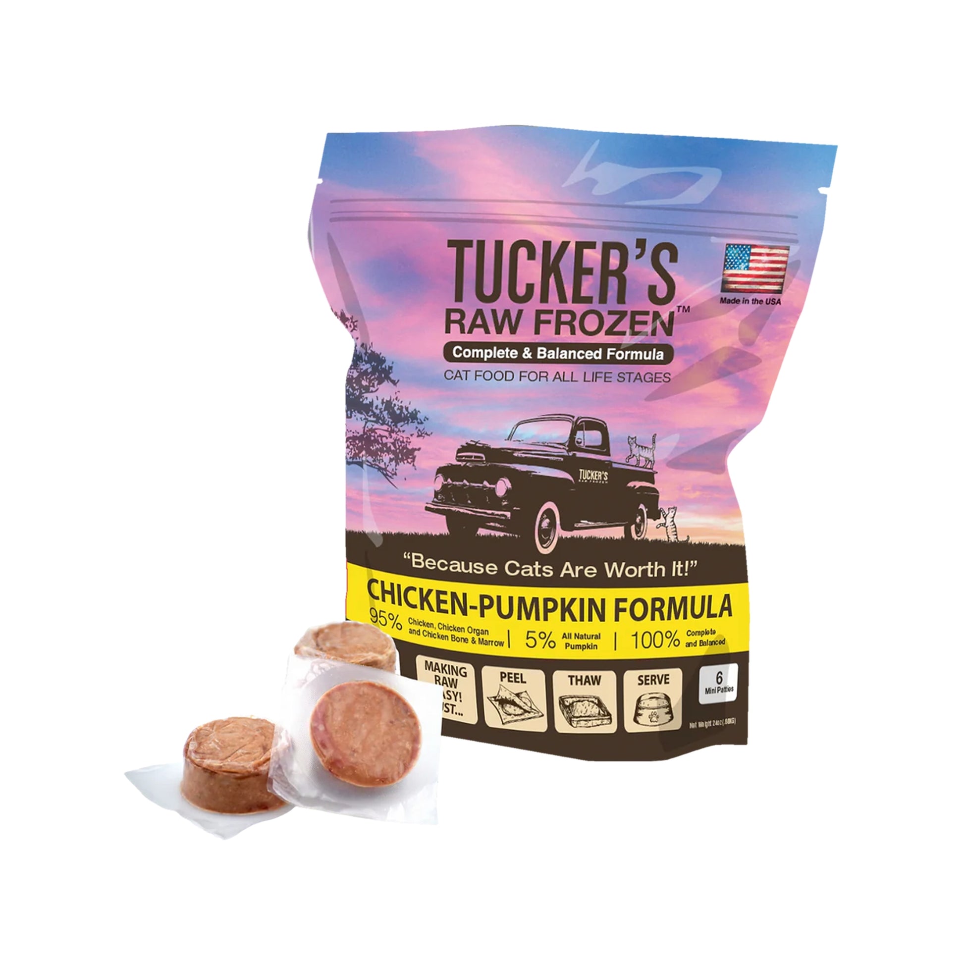 Tucker’s🐱Raw Frozen Meal Chicken & Pumpkin 24oz