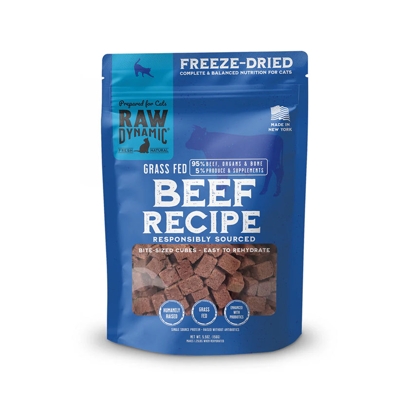 Raw Dynamic🐱Freeze Dried Raw Beef Formula 5.5oz