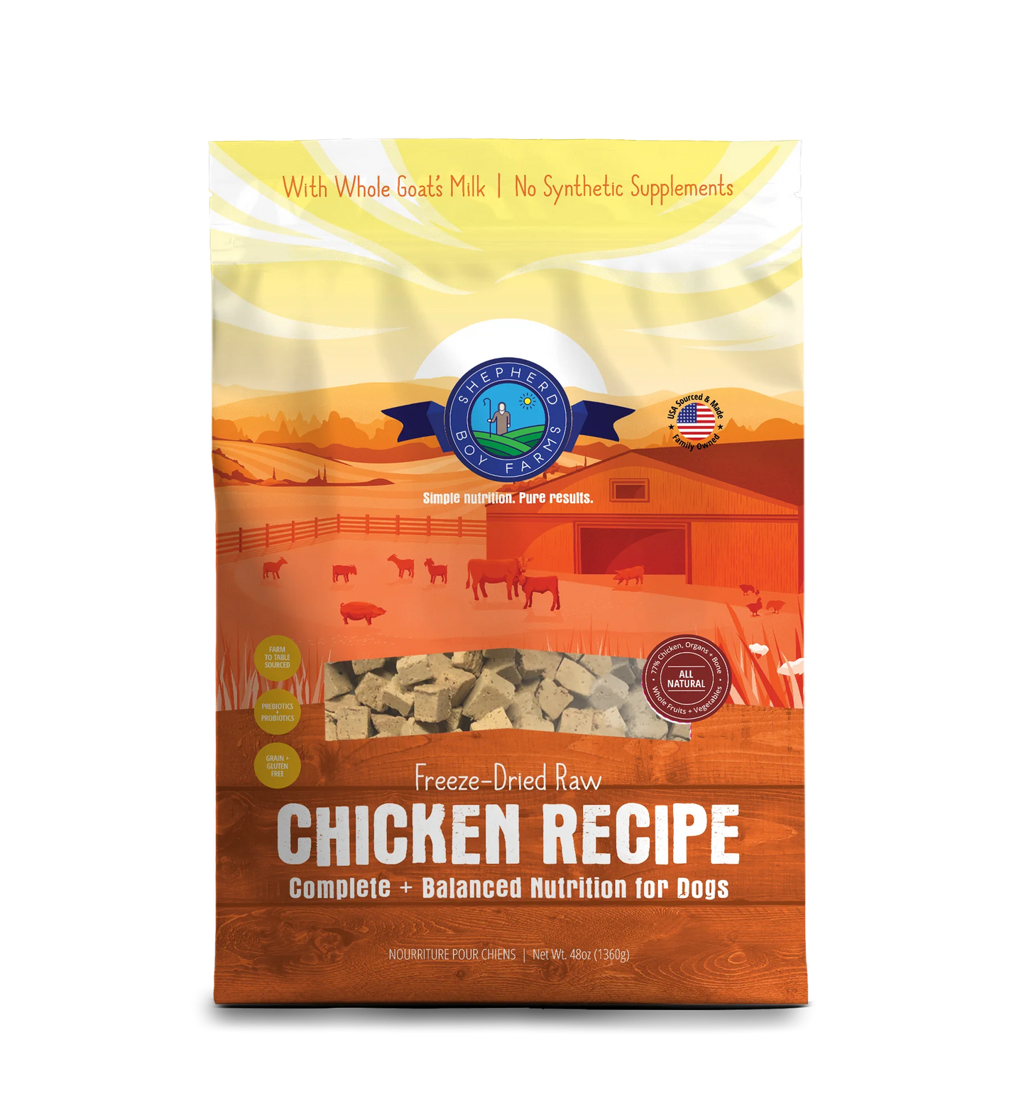 Shepherd Boy Farms🐱🐶Freeze-Dried Raw Food - Chicken Bliss