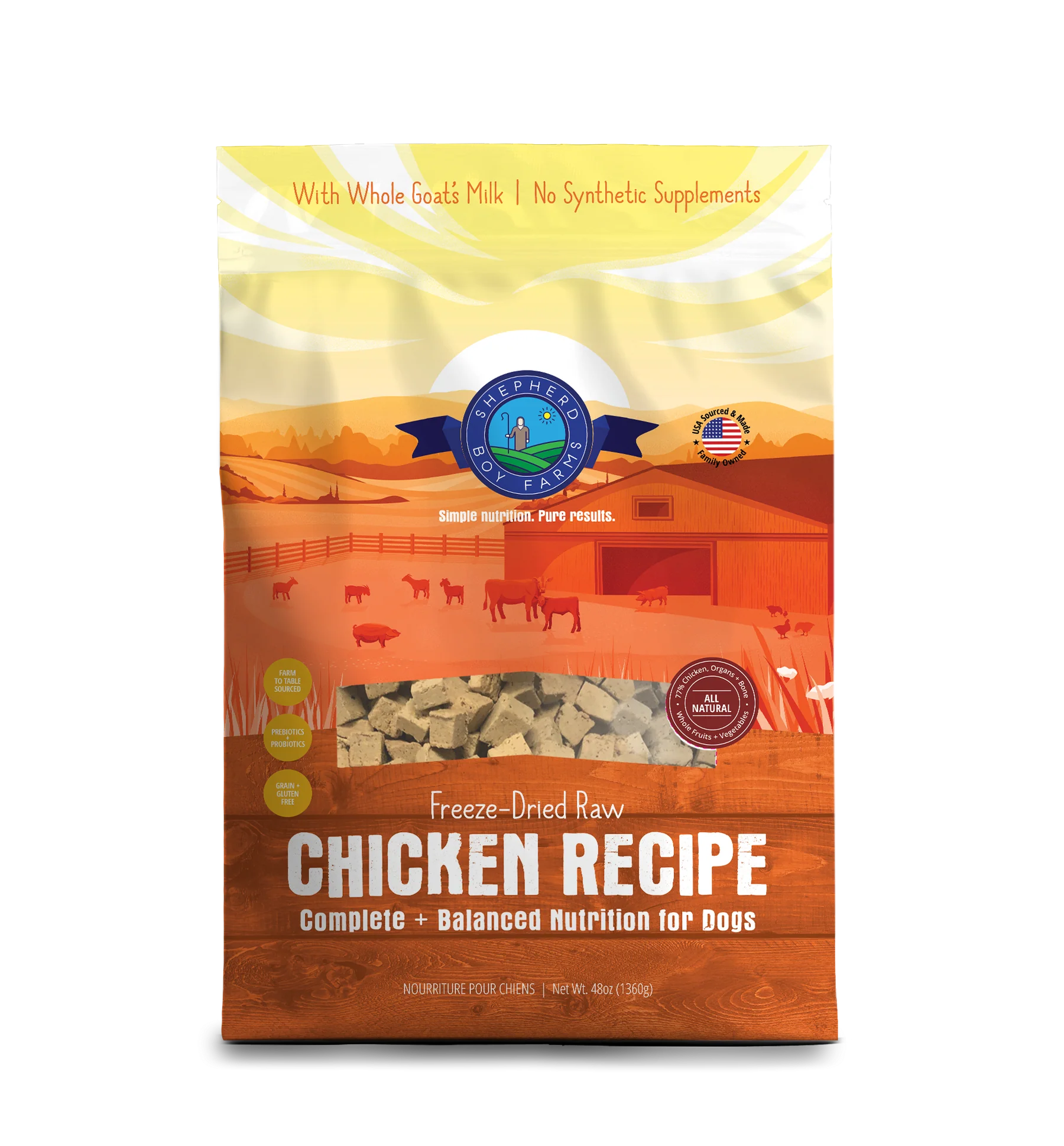 Shepherd Boy Farms🐱🐶Freeze-Dried Raw Food - Chicken Bliss