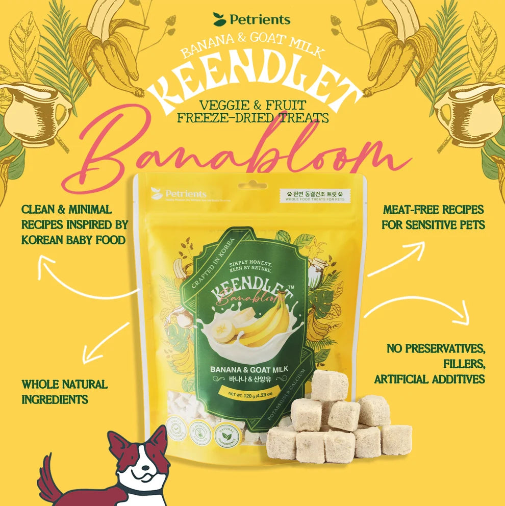 Petrients🐱🐶KEENDLET - Veggie & Fruit Freeze Dried Crispy Bites 200g