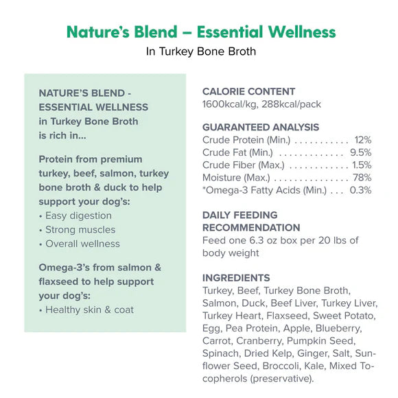 Dr.Marty🐶Nature's Blend Essential Wellness in Turkey Bone Broth Wet Food