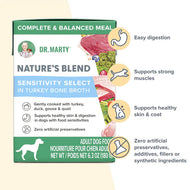 Dr.Marty🐶Nature's Blend Sensitivity Select in Turkey Bone Broth Wet Food