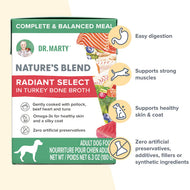 Dr.Marty🐶Nature's Blend Radiant Select in Turkey Bone Broth Wet Food