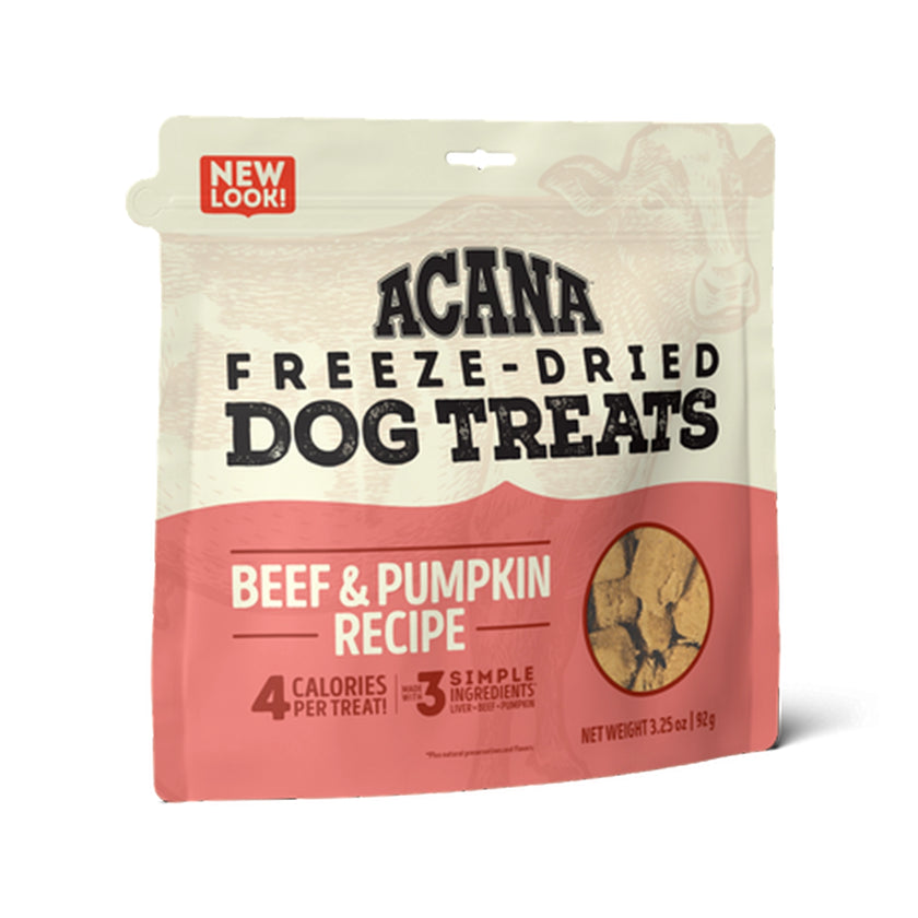Acana🐶Singles Grain Free Freeze Dried Beef & Pumpkin 3.25oz