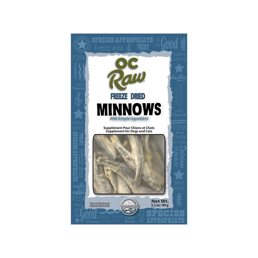 OC RAW🐱🐶Freeze Dried Minnows 3.2oz
