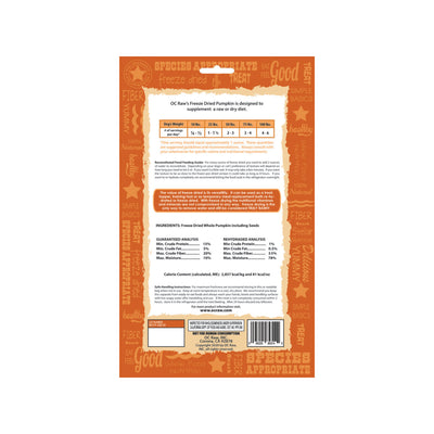 OC RAW🐱🐶Freeze Dried Pumpkin 5.5oz