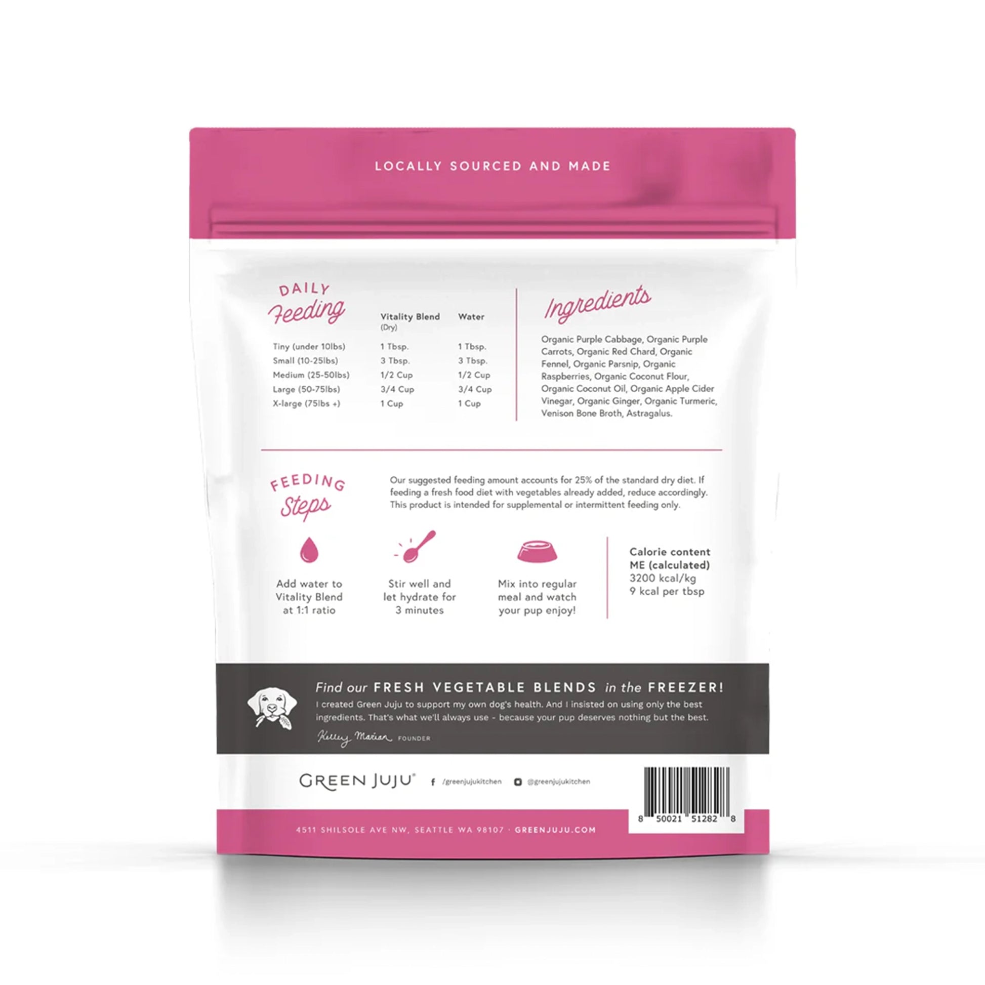 Green JuJu🐶Freeze Dried Vitality Blend With Astragulus