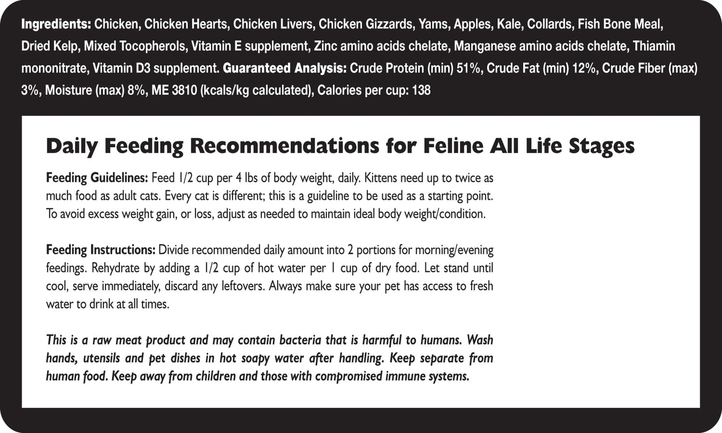 Fresh Is Best🐱Freeze Dried Chicken Cat Food 8oz