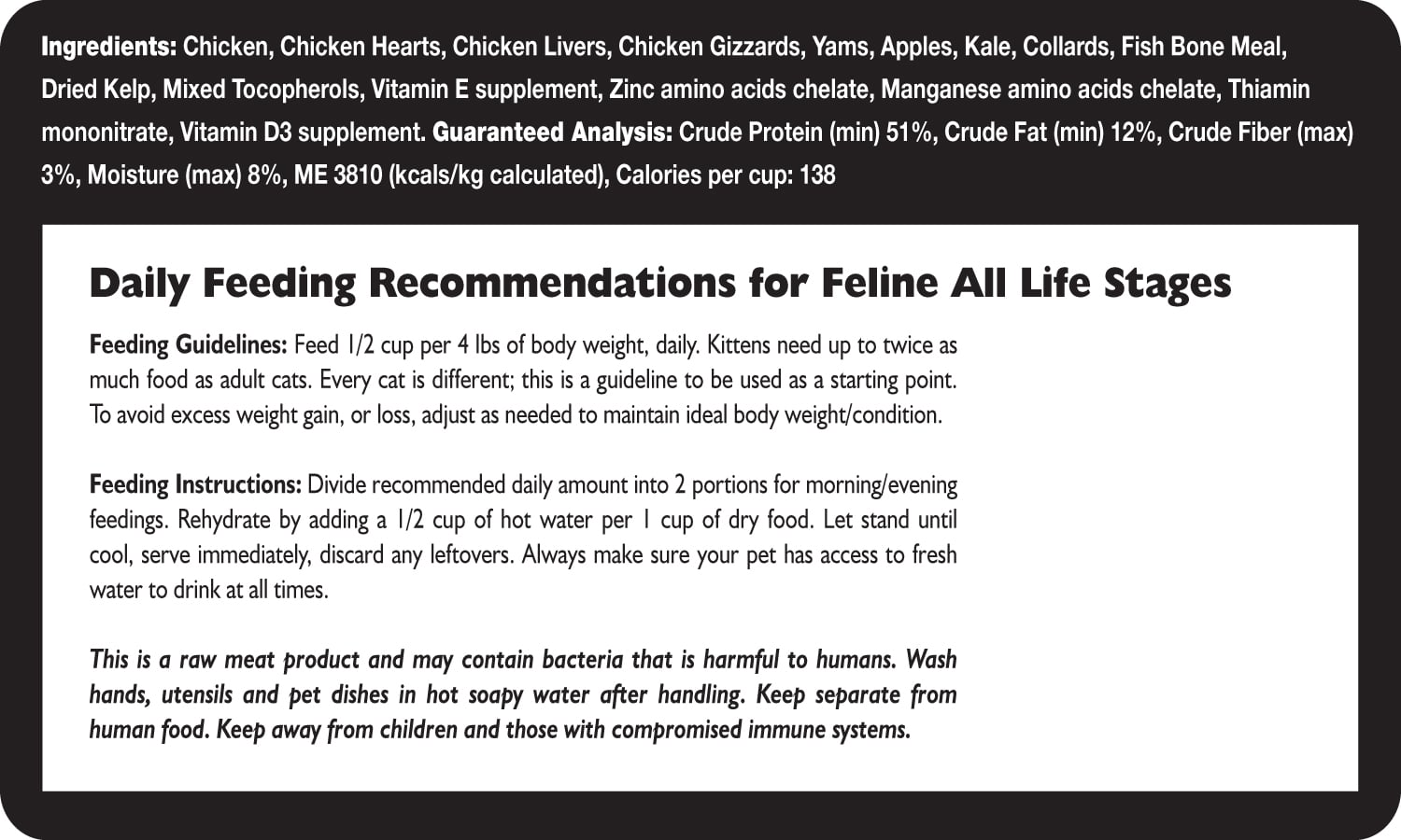 Fresh Is Best🐱Freeze Dried Chicken Cat Food 8oz