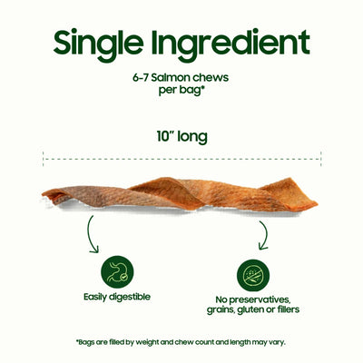 Smallbatch🐶Salmon Fish Skin Chews 2.5oz