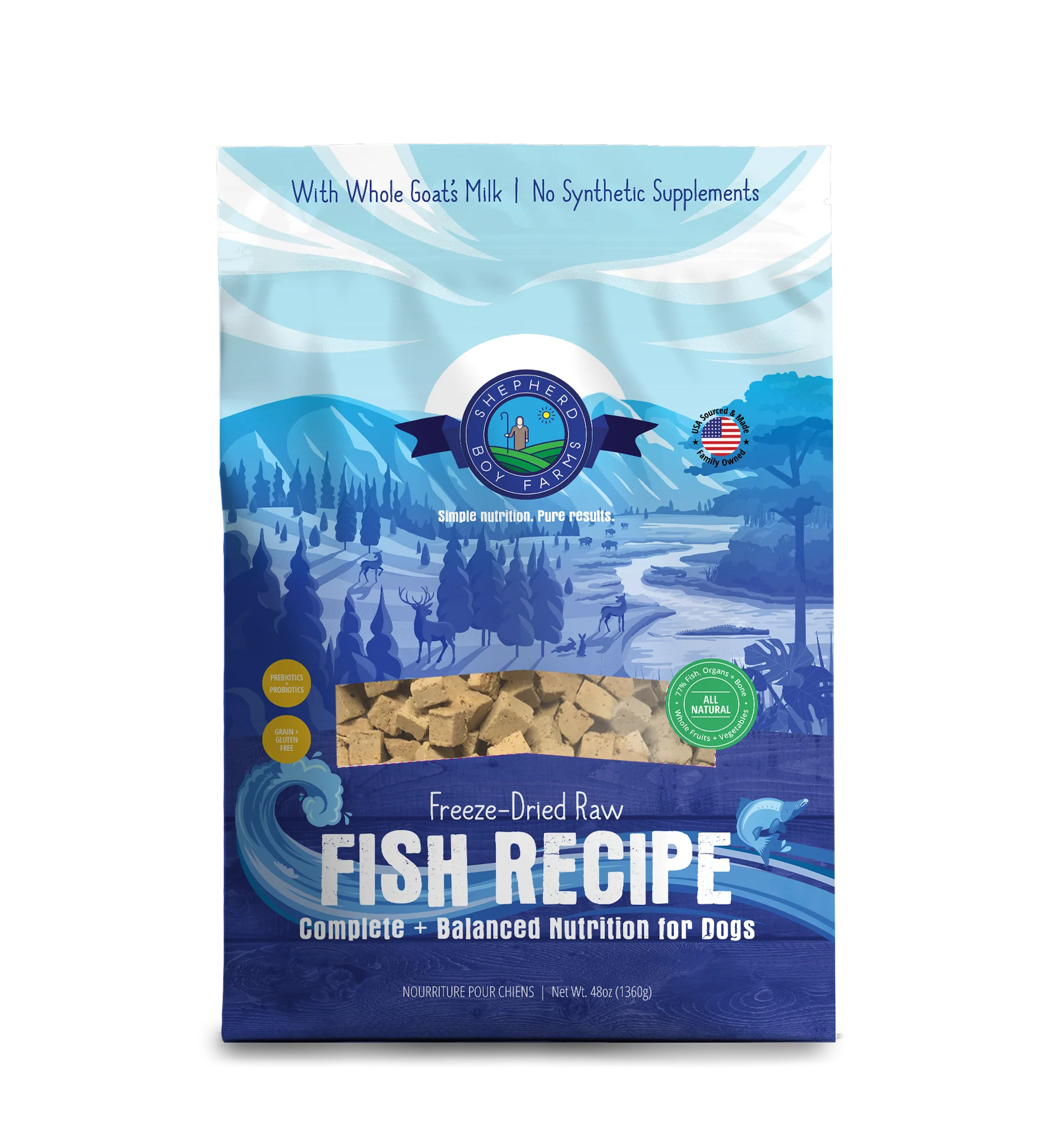 Shepherd Boy Farms🐱🐶Freeze-Dried Raw Food - Fish Medley