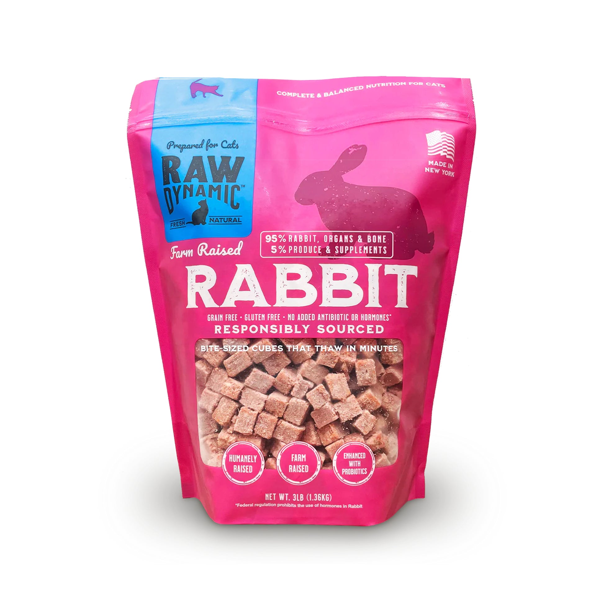 Raw Dynamic🐱Frozen Raw Rabbit 3lb