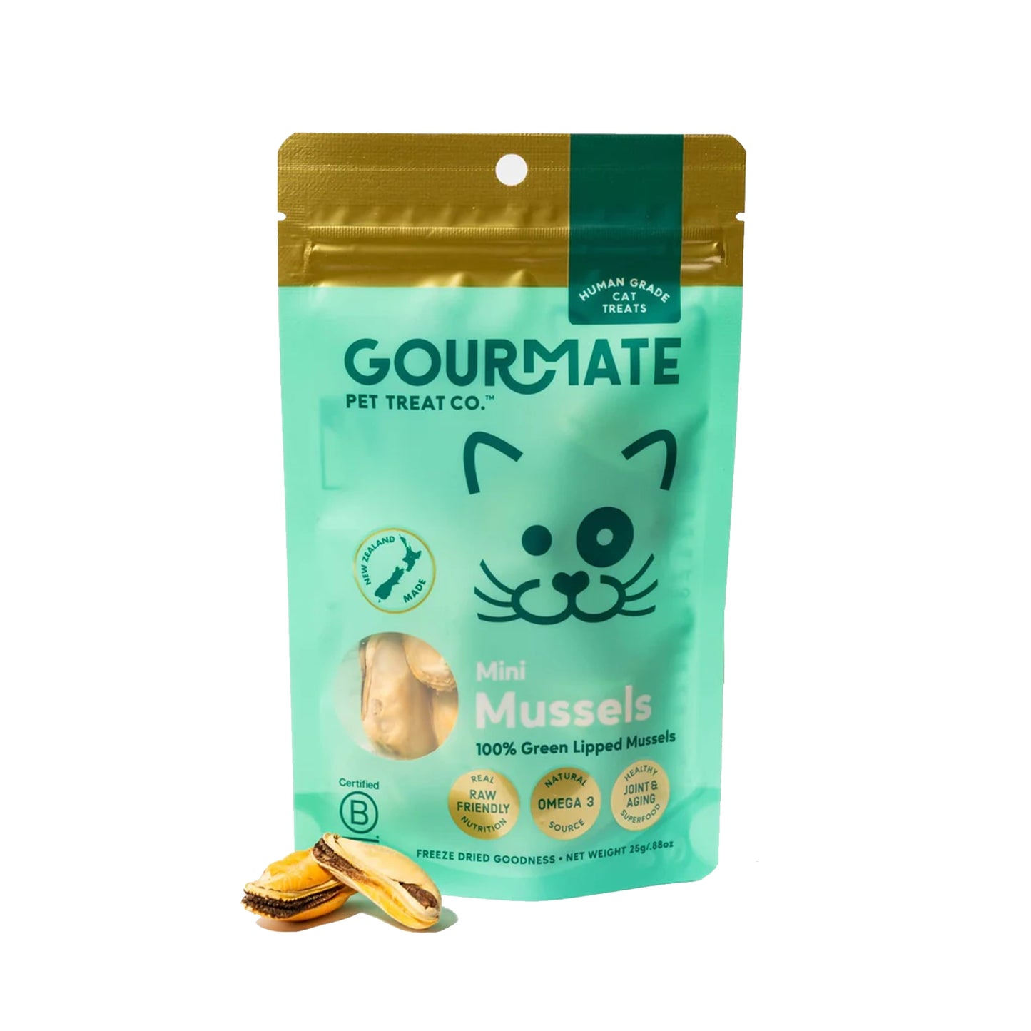 Gourmate🐱Freeze Dried Mini Green Lipped Mussels 0.88oz