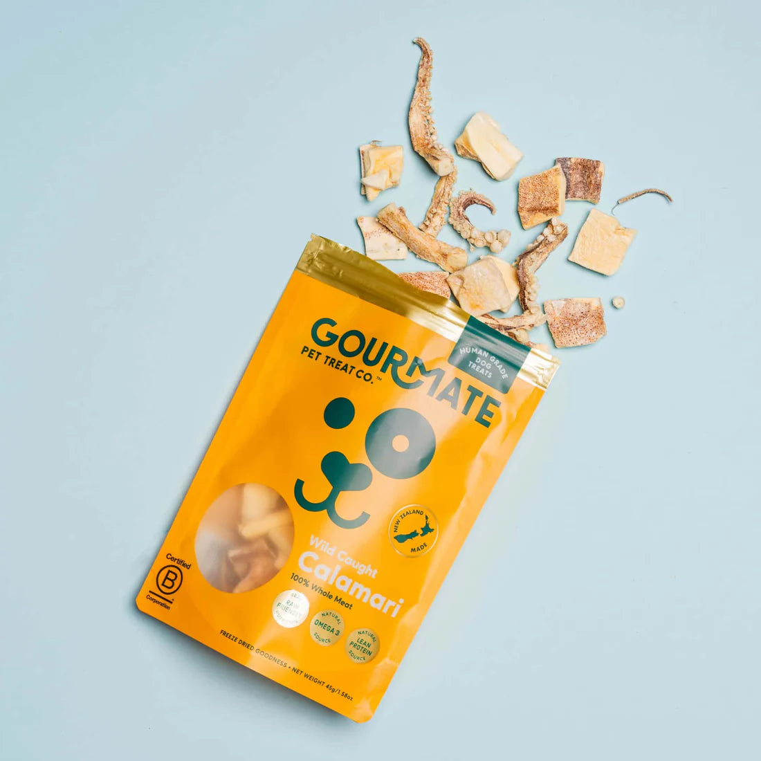 Gourmate🐱🐶Freeze Dried Wild Caught Calamari 1.6oz