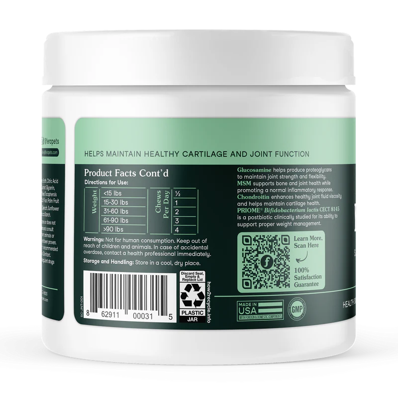 Fera Pets🐶Hip + Joint Support Soft Chews 11.1oz