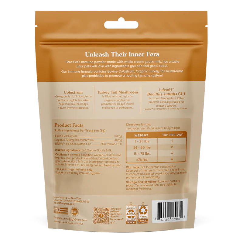 Fera Pets🐱🐶Immune Goat Milk 180g