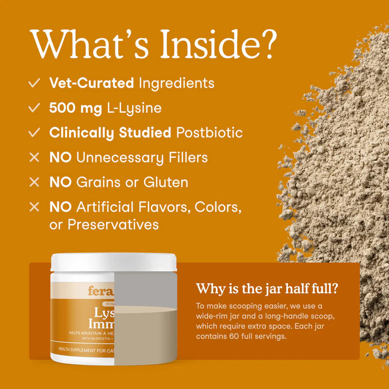 Fera Pets🐱L-Lysine Immune Support for Cats 60g