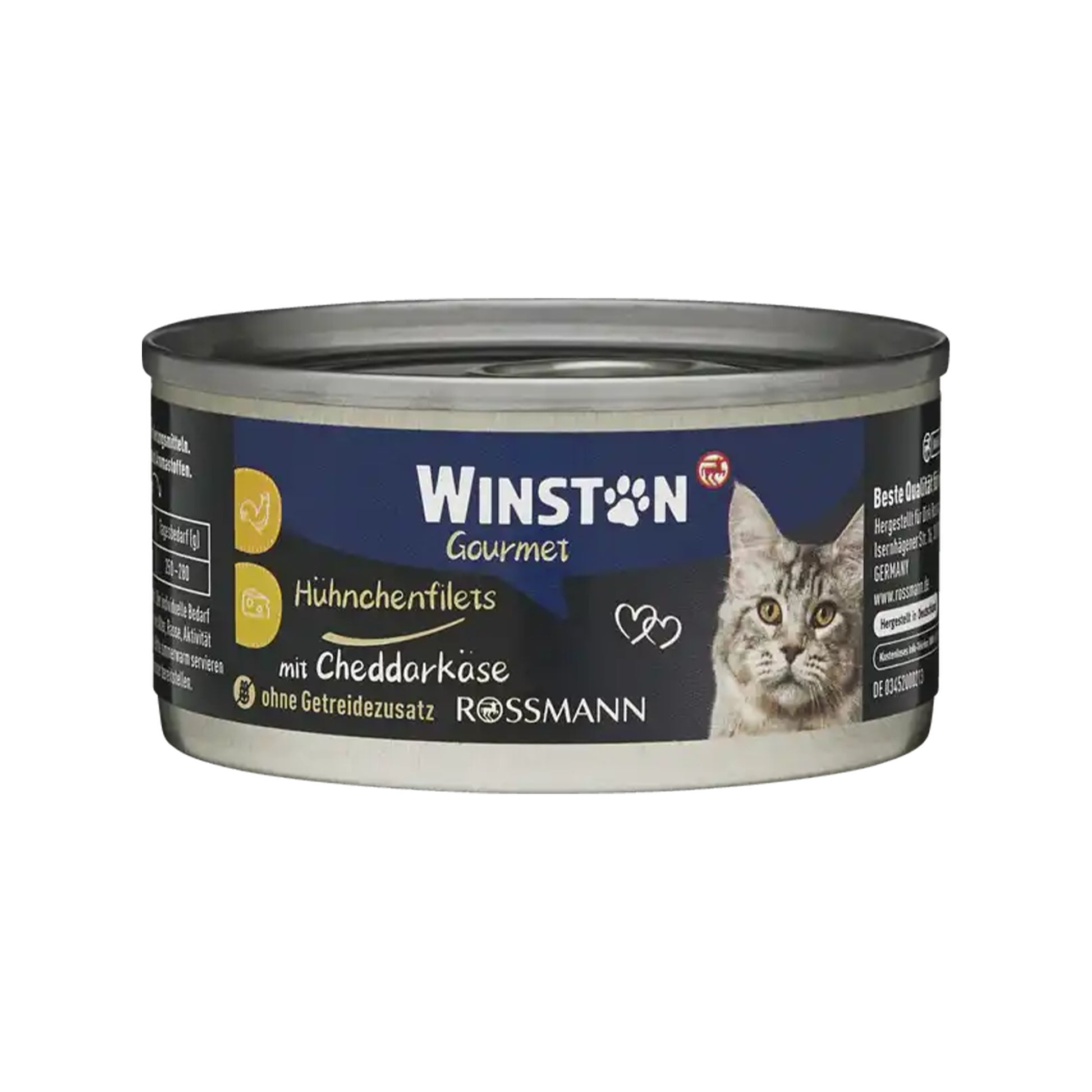 Winston🐱Premium Chicken Tenders & Cheddar Cheese Wet Food 70g