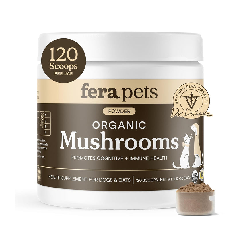 Fera Pets🐱🐶USDA Organic Mushroom Blend for Immune Support 60g