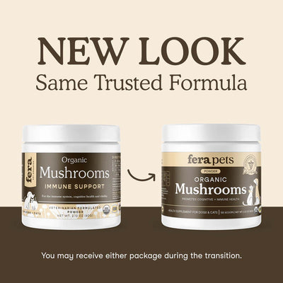Fera Pets🐱🐶USDA Organic Mushroom Blend for Immune Support 60g