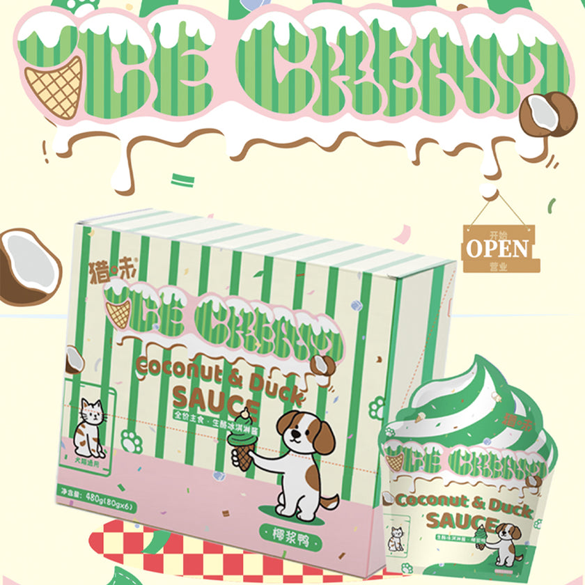 RawFlavr🐱🐶Raw Cheese Ice Cream Complete Wet Sauce 80g