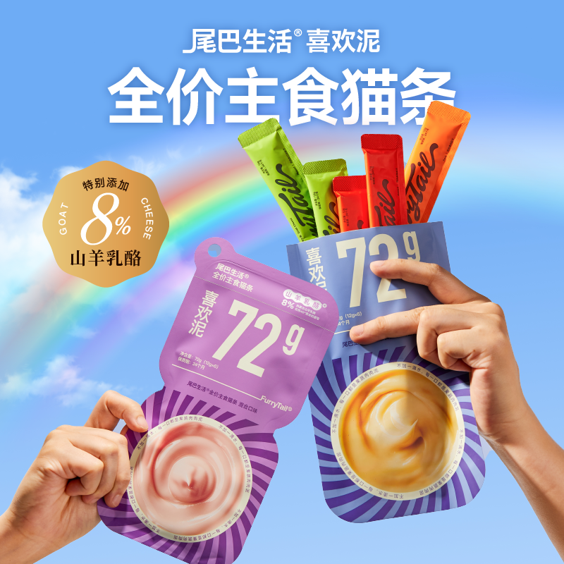 FurryTail🐱Likely Rainbow Complete Mousse Churu 12g*6