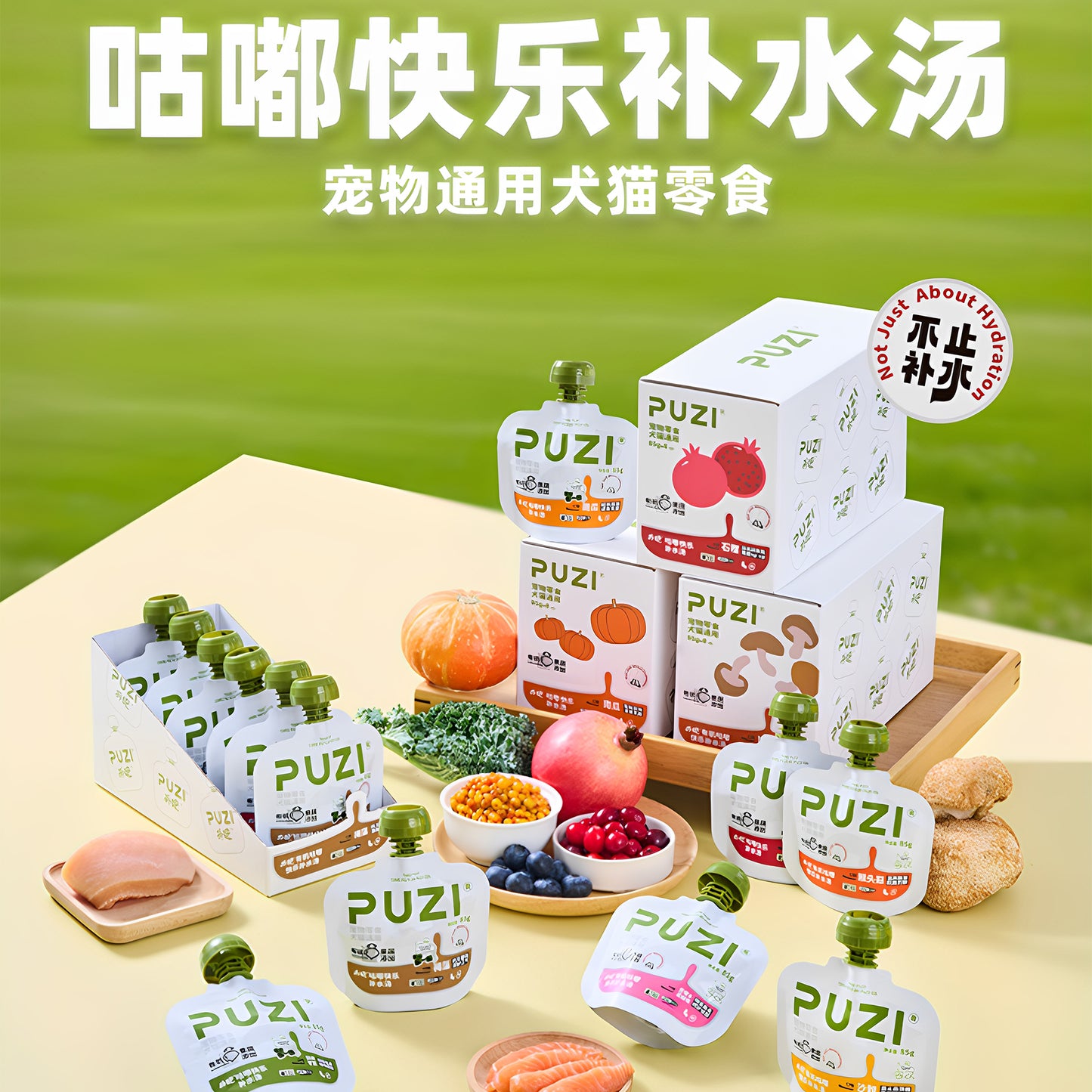 PUZI🐱🐶Functional Hydration Broth Pouch