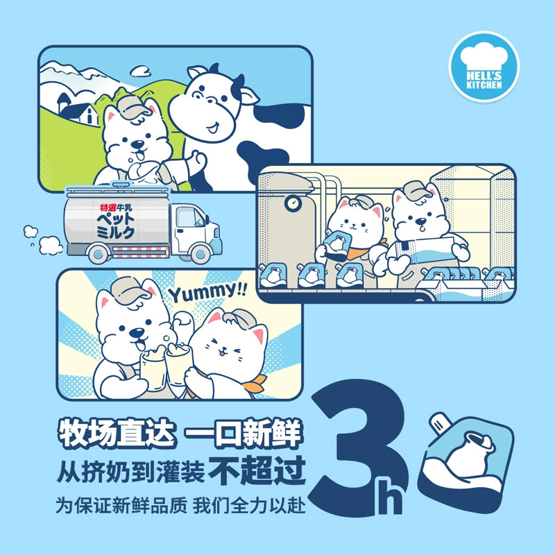 Hell‘s Kitchen🐱🐶Lactose-Free Raw Milk 200ml