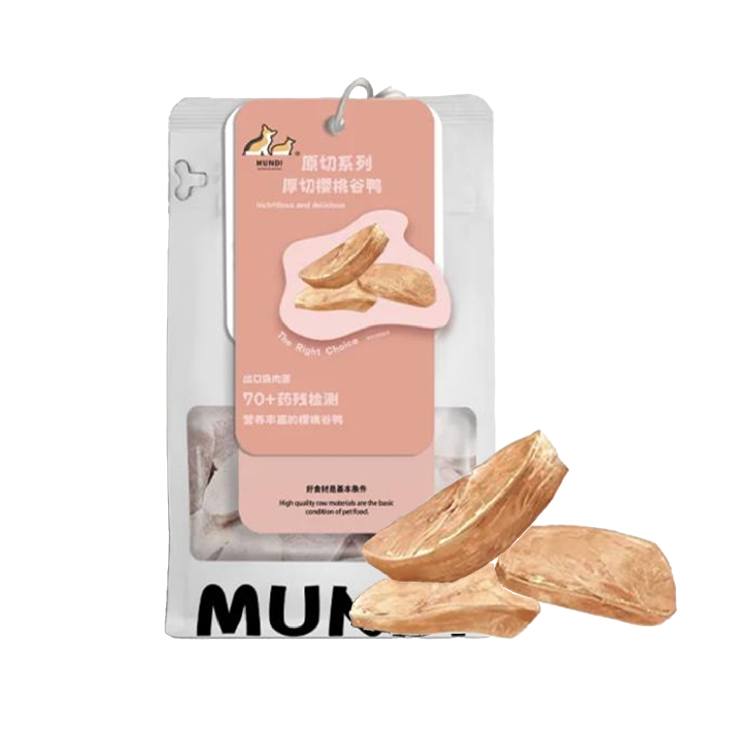 MUNDI🐱🐶Freeze Dried Cherry Valley Duck Tender 30g