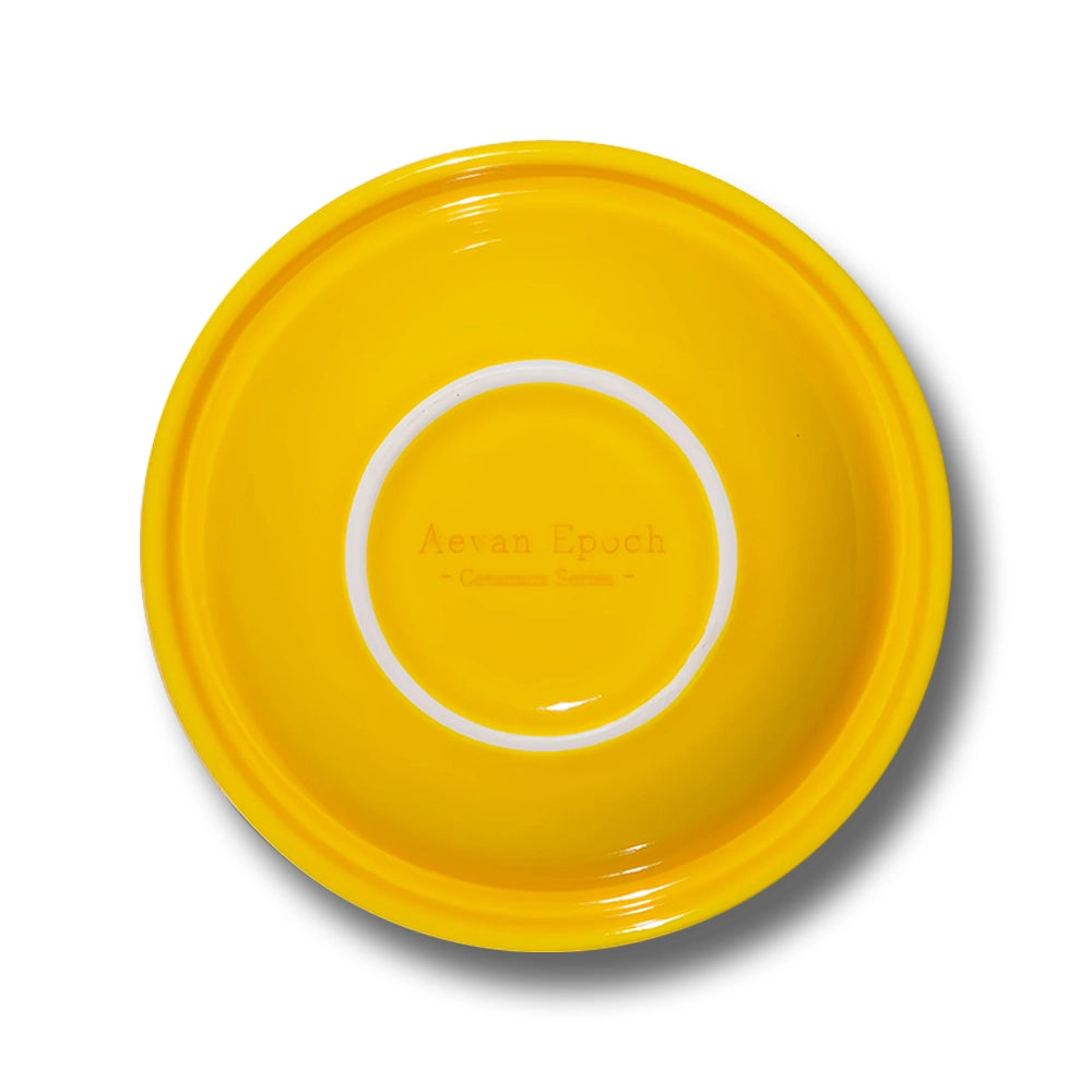 Aevan Epoch🐱🐶Premium Handcrafted Ceramic Bowl - Glossy Passion Fruit