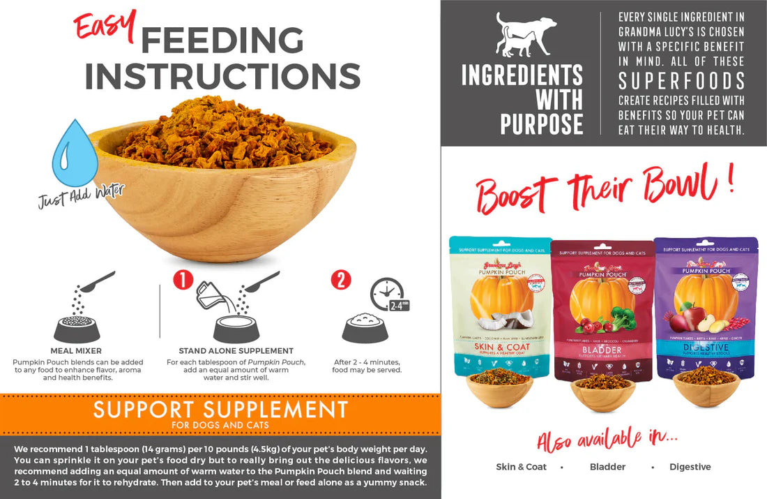 Grandma Lucy‘s🐱🐶Pumpkin Pouch Inflammation - Joint & Mobility 6oz
