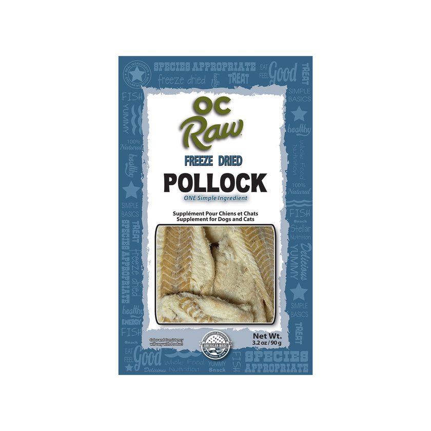 OC RAW🐱🐶Freeze Dried Pollock 3.2oz