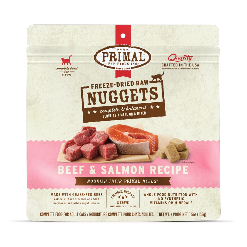 Primal🐱Freeze Dried Raw Nuggets Food 14oz