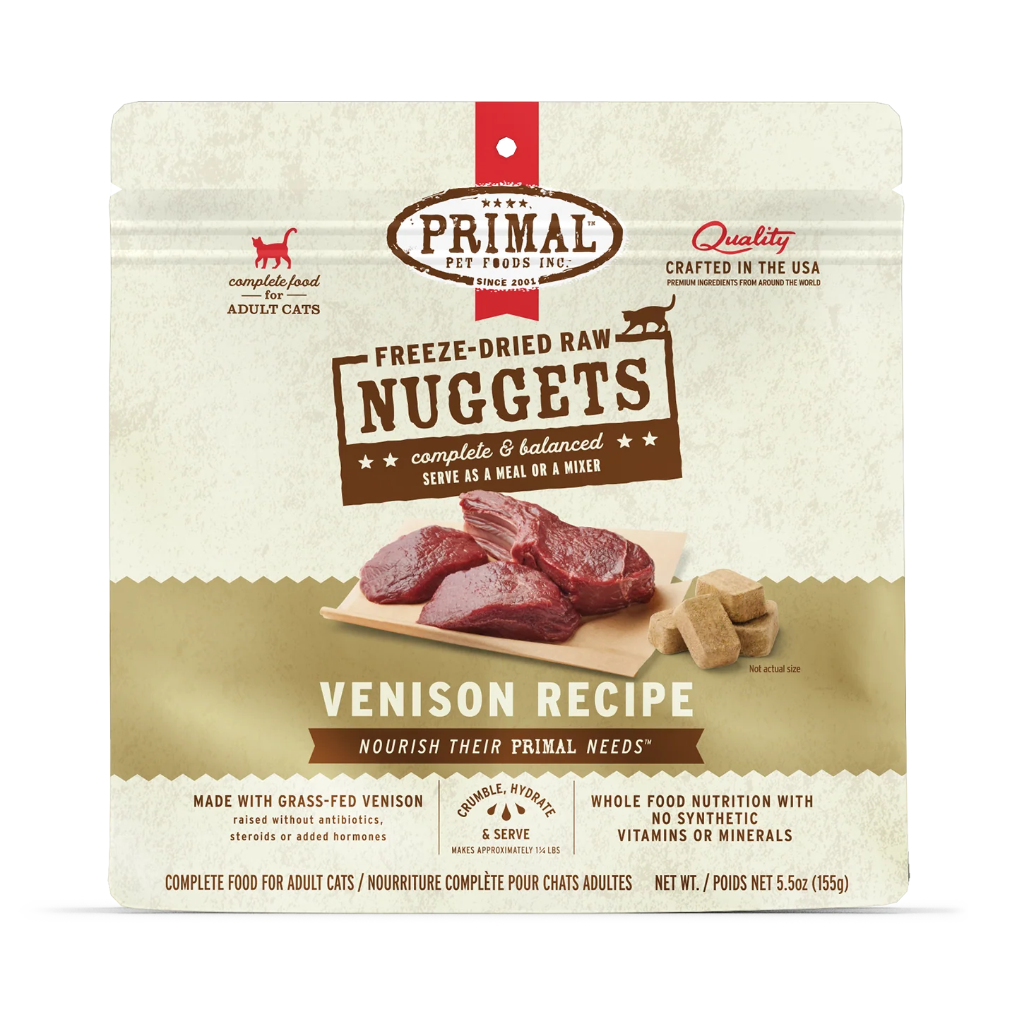 Primal🐱Freeze Dried Raw Nuggets Food 14oz