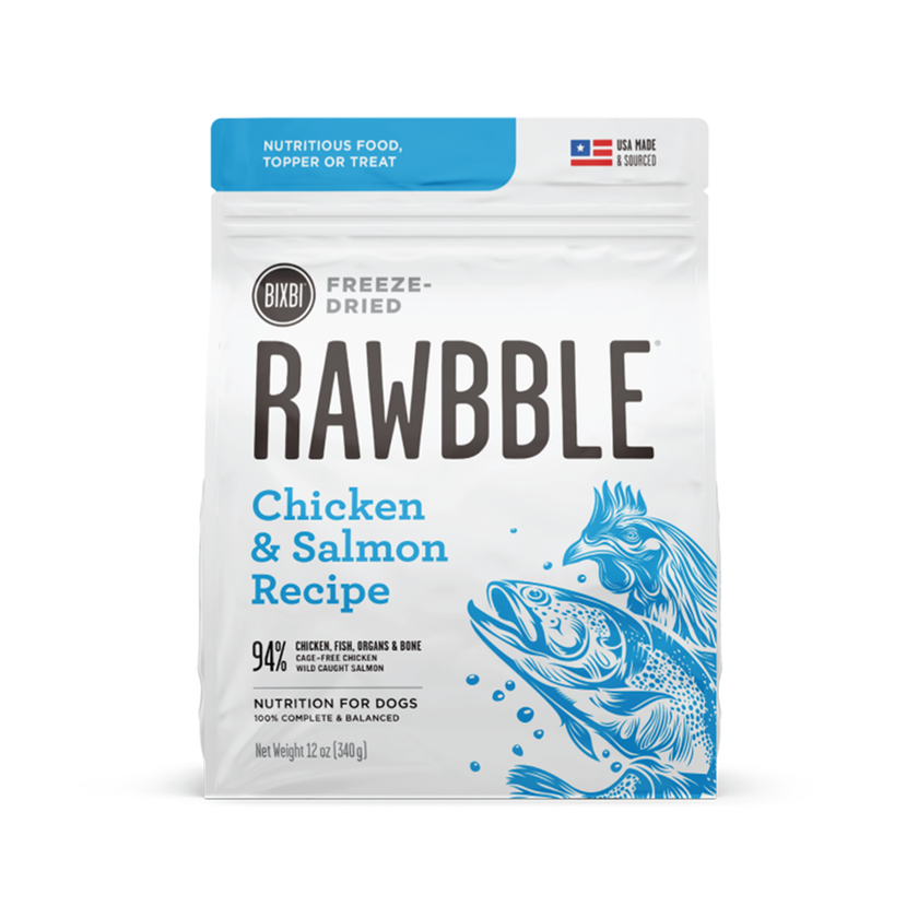 BIXBI🐶Rawbble® Freeze Dried Food - Chicken & Salmon Recipe