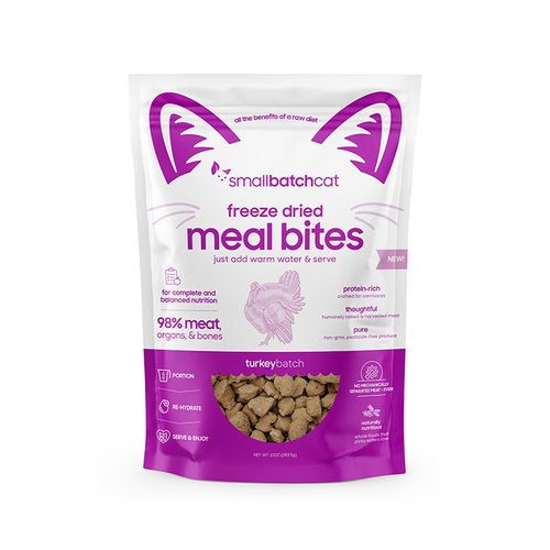 Smallbatch🐱Freeze Dried Meal Bites - Turkey 10oz