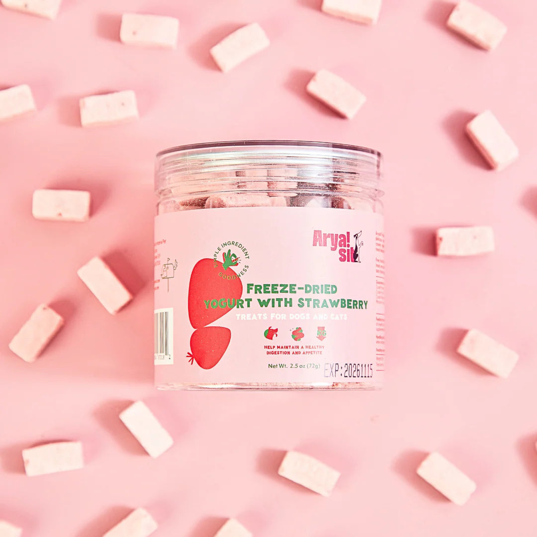 AryaSit🐱🐶Freeze Dried Strawberry Yogurt 4oz