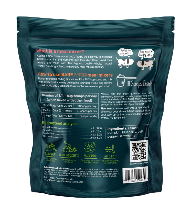 Bare Meal Mixer🐶Salmon Veggie & Fruit Mixer