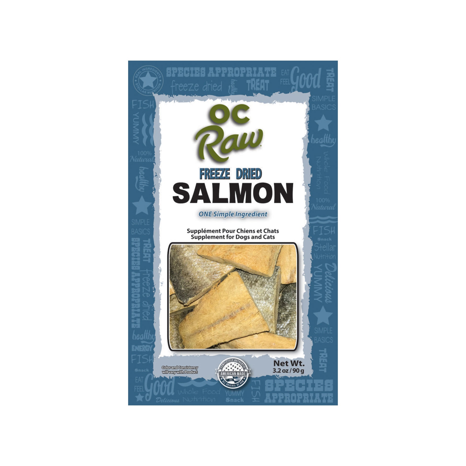 OC RAW🐱🐶Freeze Dried Salmon 3.2oz
