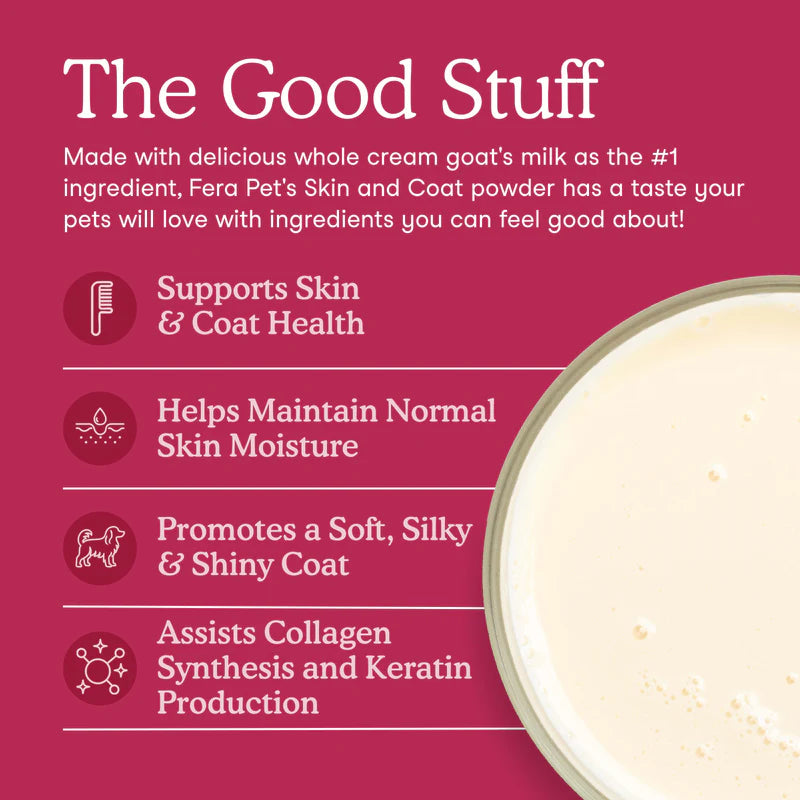 Fera Pets🐱🐶Skin + Coat Goat Milk 180g