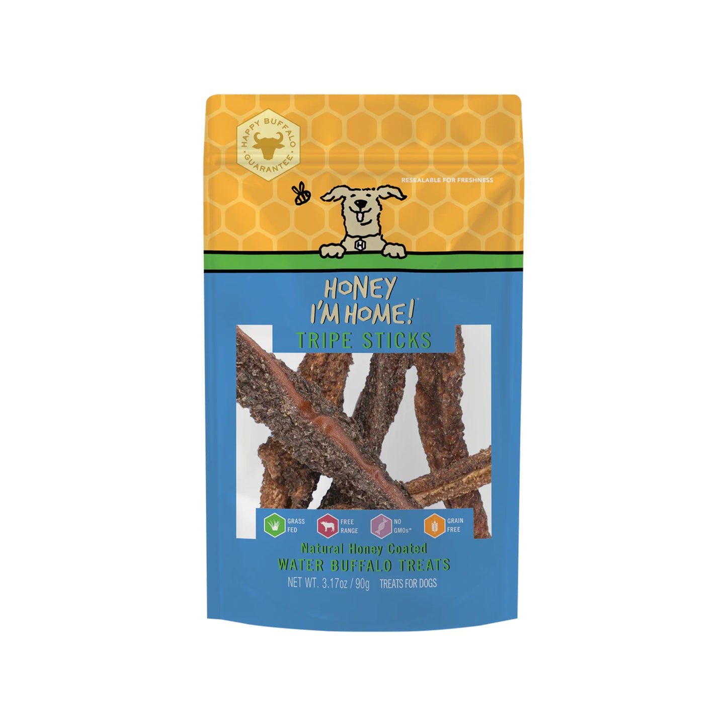 Honey I'm Home🐶Honey Coated Buffalo Tripe Sticks 3.2oz